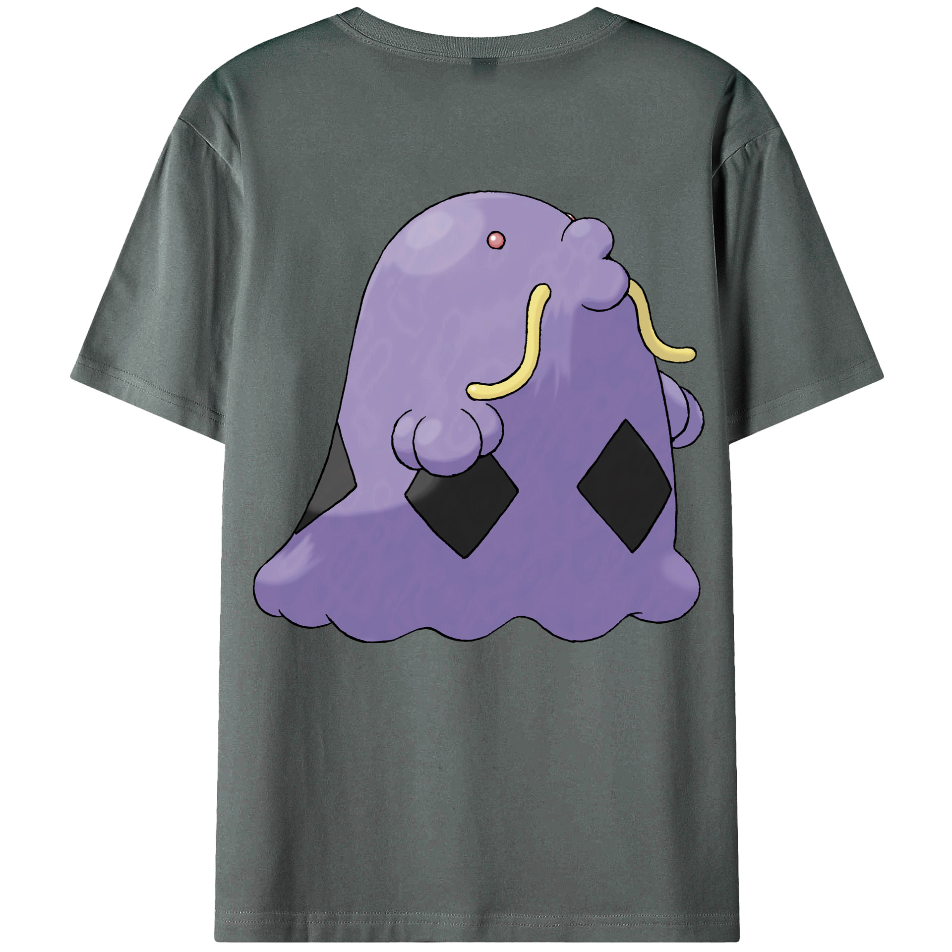 （画像用） ポケットモンスター Pokémon 綿100％ メンズ半袖Tシャツ（バックプリント） 通気性